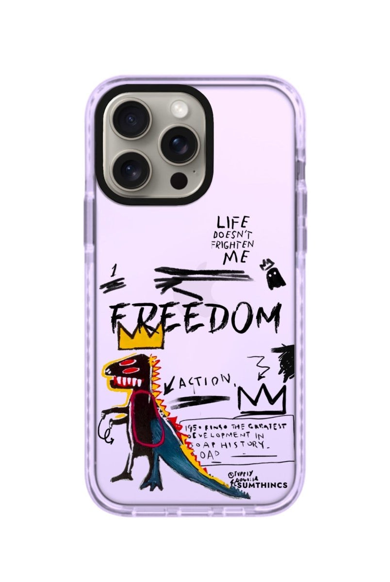 iPhone XR Freedom Procase Şeffaf Telefon Kılıfı Lila - SUMTHINCS