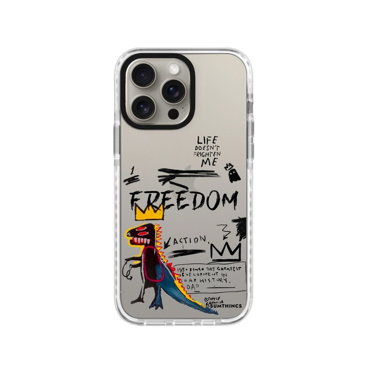 iPhone XR Freedom Procase Şeffaf Telefon Kılıfı Beyaz Şeffaf - SUMTHINCS