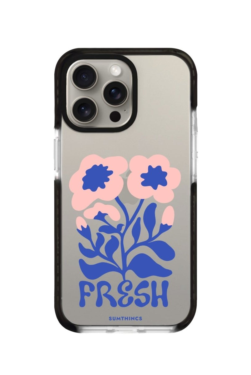 iPhone XR Fresh Flowers Procase Şeffaf Telefon Kılıfı Siyah Şeffaf - SUMTHINCS