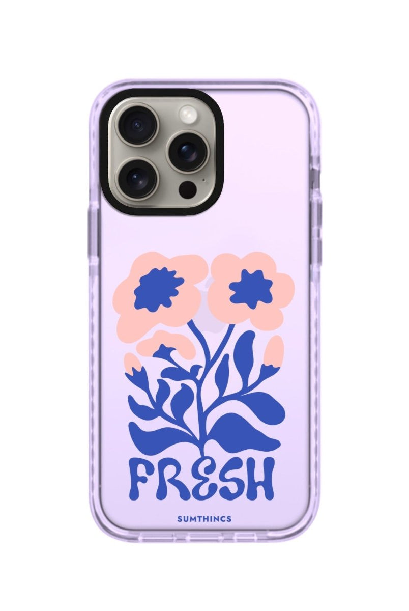 iPhone XR Fresh Flowers Procase Şeffaf Telefon Kılıfı Lila - SUMTHINCS