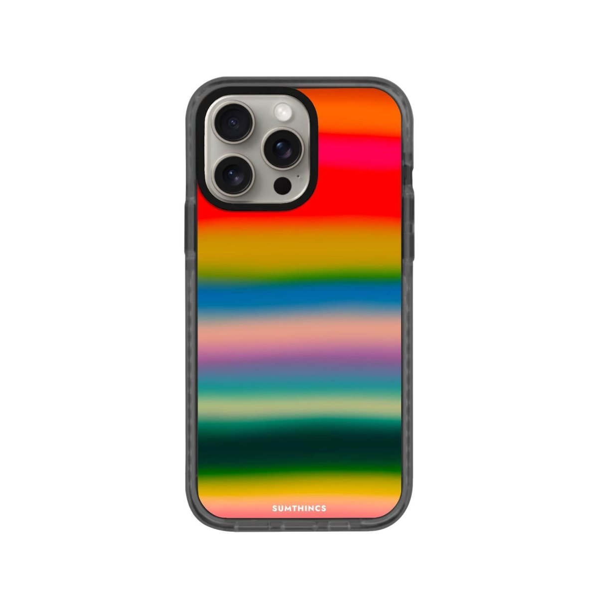 iPhone XR Gradient Glow Procase Şeffaf Telefon Kılıfı Antrasit - SUMTHINCS