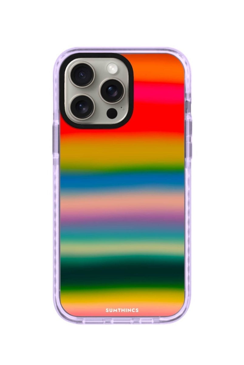 iPhone XR Gradient Glow Procase Şeffaf Telefon Kılıfı Lila - SUMTHINCS