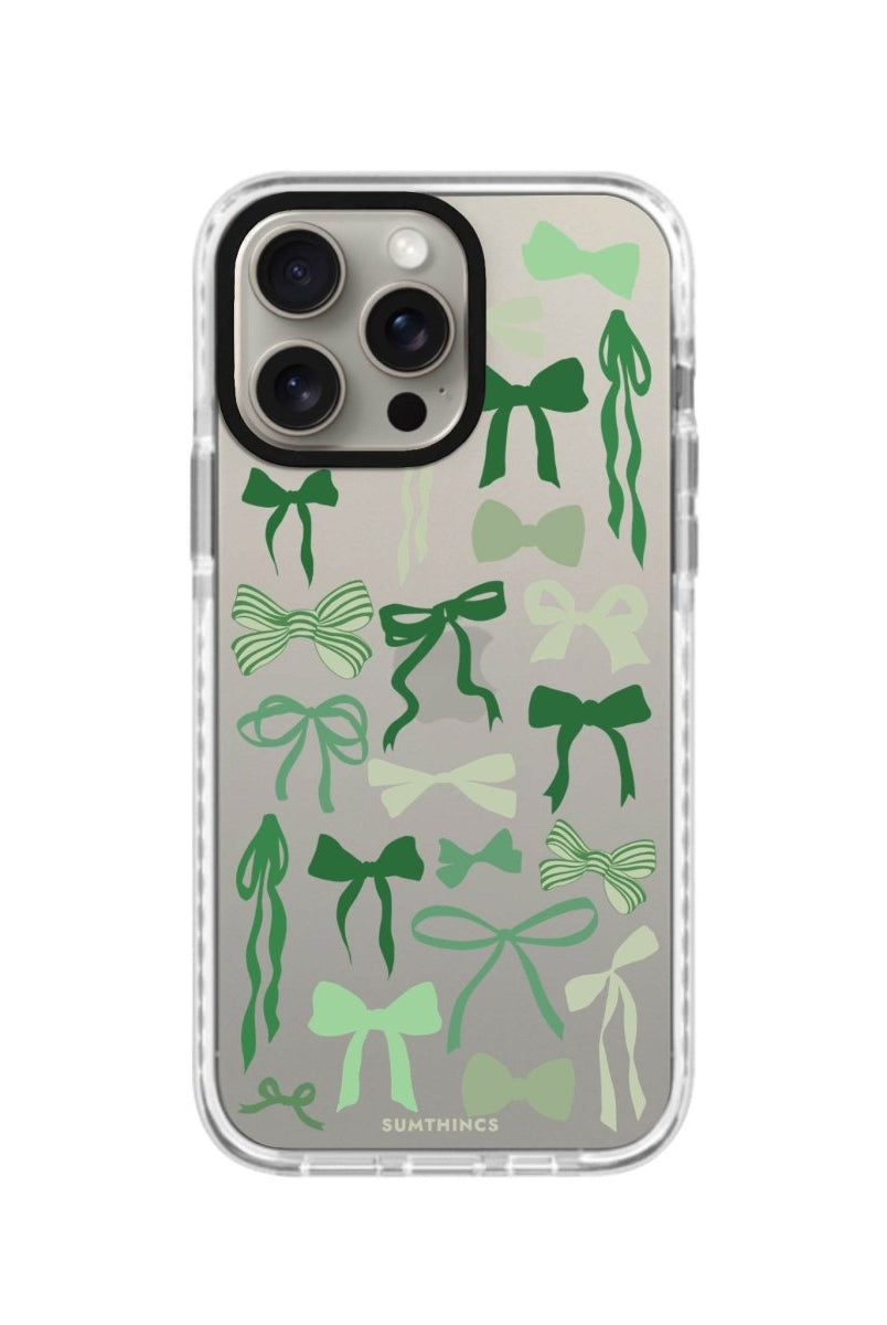 iPhone XR Green Garland Procase Şeffaf Telefon Kılıfı Beyaz Şeffaf - SUMTHINCS