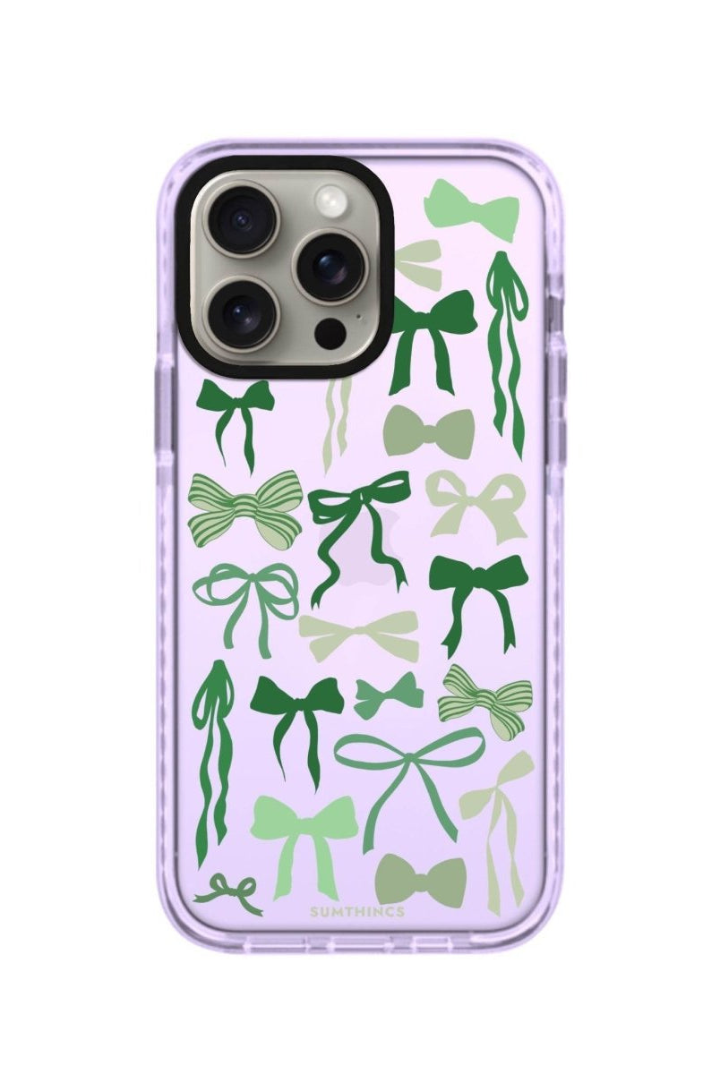 iPhone XR Green Garland Procase Şeffaf Telefon Kılıfı Lila - SUMTHINCS
