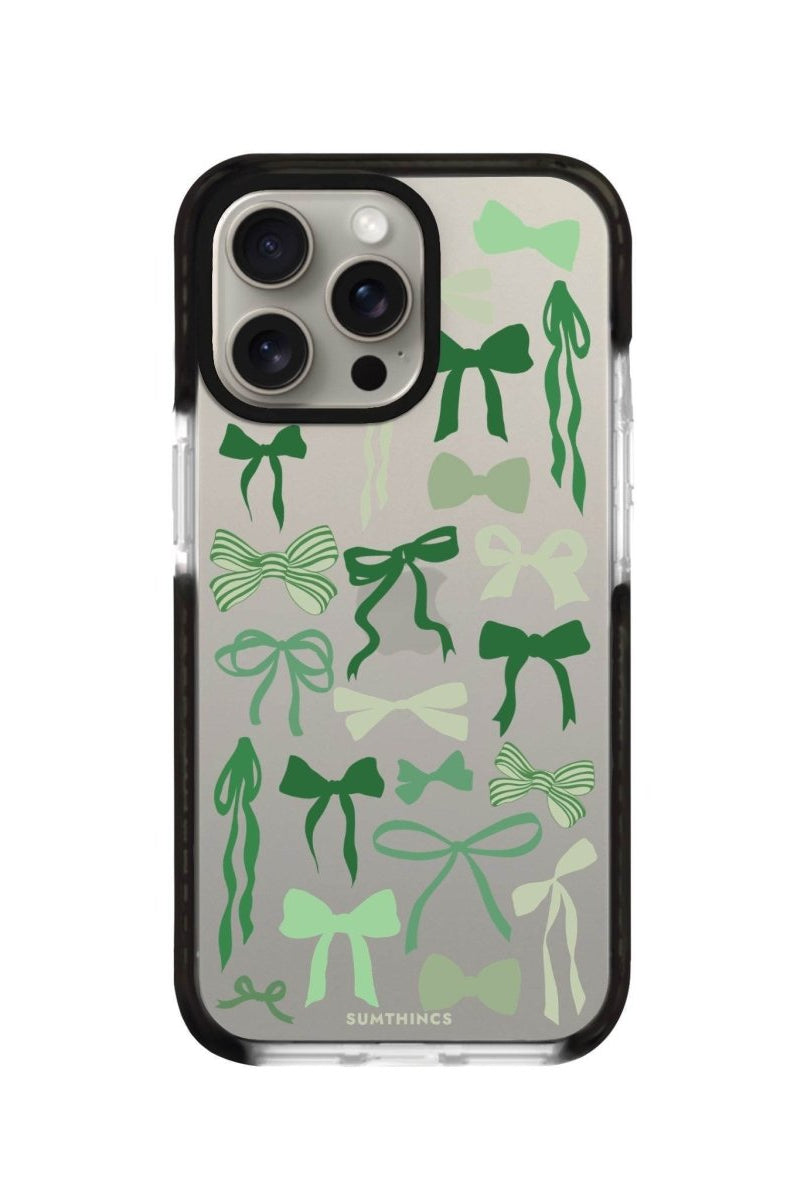 iPhone XR Green Garland Procase Şeffaf Telefon Kılıfı Siyah Şeffaf - SUMTHINCS