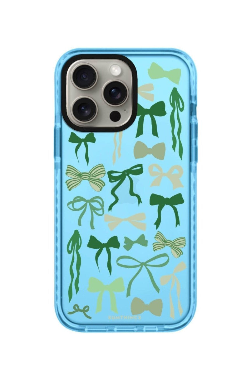 iPhone XR Green Garland Procase Şeffaf Telefon Kılıfı Mavi - SUMTHINCS