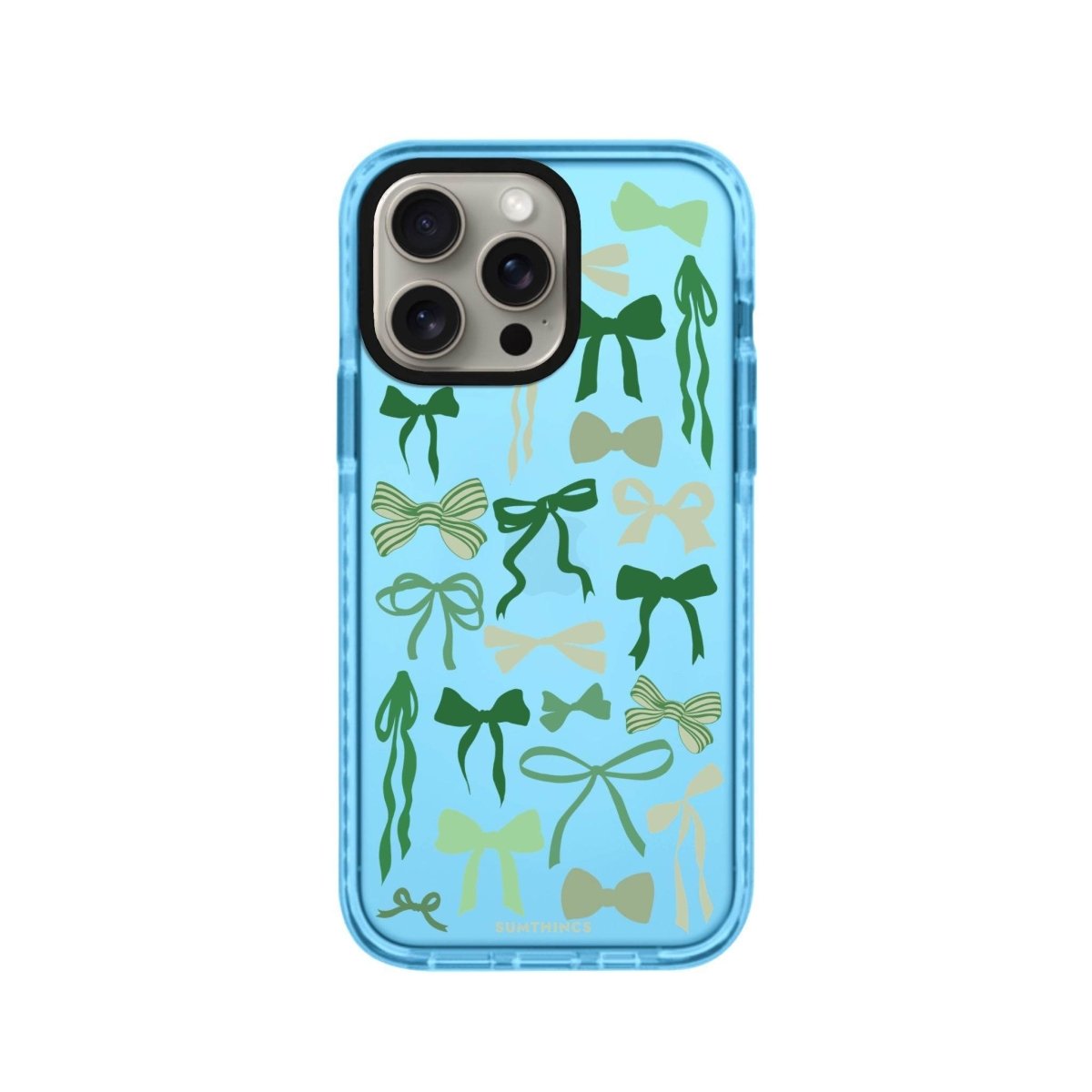 iPhone XR Green Garland Procase Şeffaf Telefon Kılıfı Mavi - SUMTHINCS