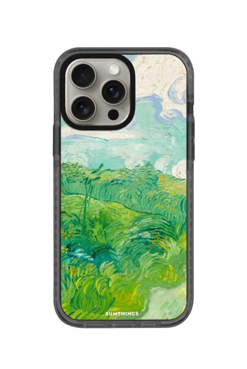 iPhone XR Green Wheat Fields Procase Şeffaf Telefon Kılıfı Antrasit - SUMTHINCS
