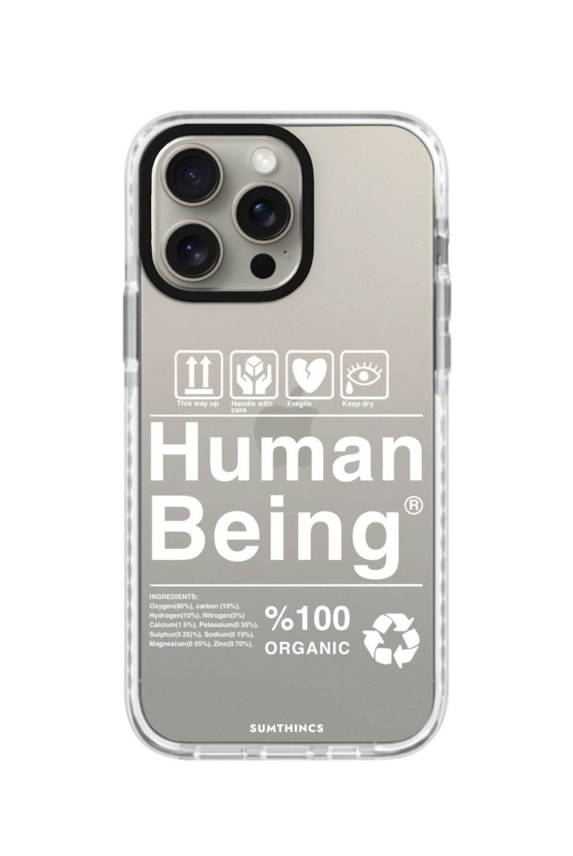 iPhone XR Human Being Procase Şeffaf Telefon Kılıfı Beyaz Şeffaf - SUMTHINCS