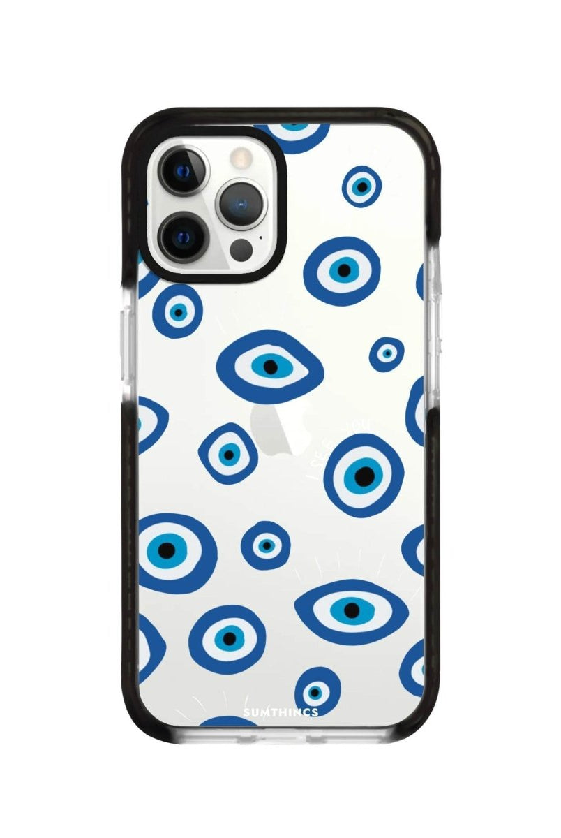iPhone XR I See You Procase Şeffaf Telefon Kılıfı Siyah Şeffaf - SUMTHINCS