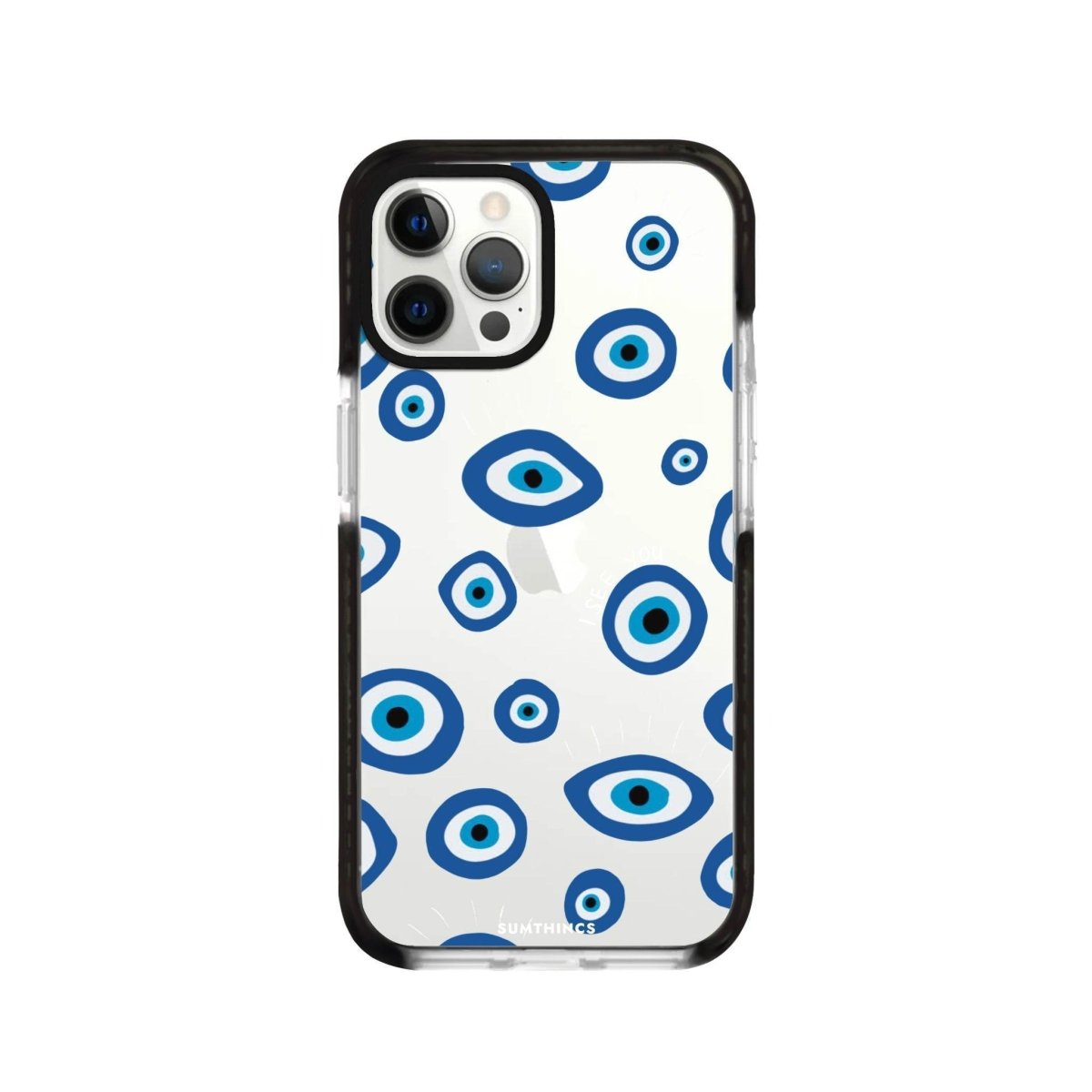 iPhone XR I See You Procase Şeffaf Telefon Kılıfı Siyah Şeffaf - SUMTHINCS