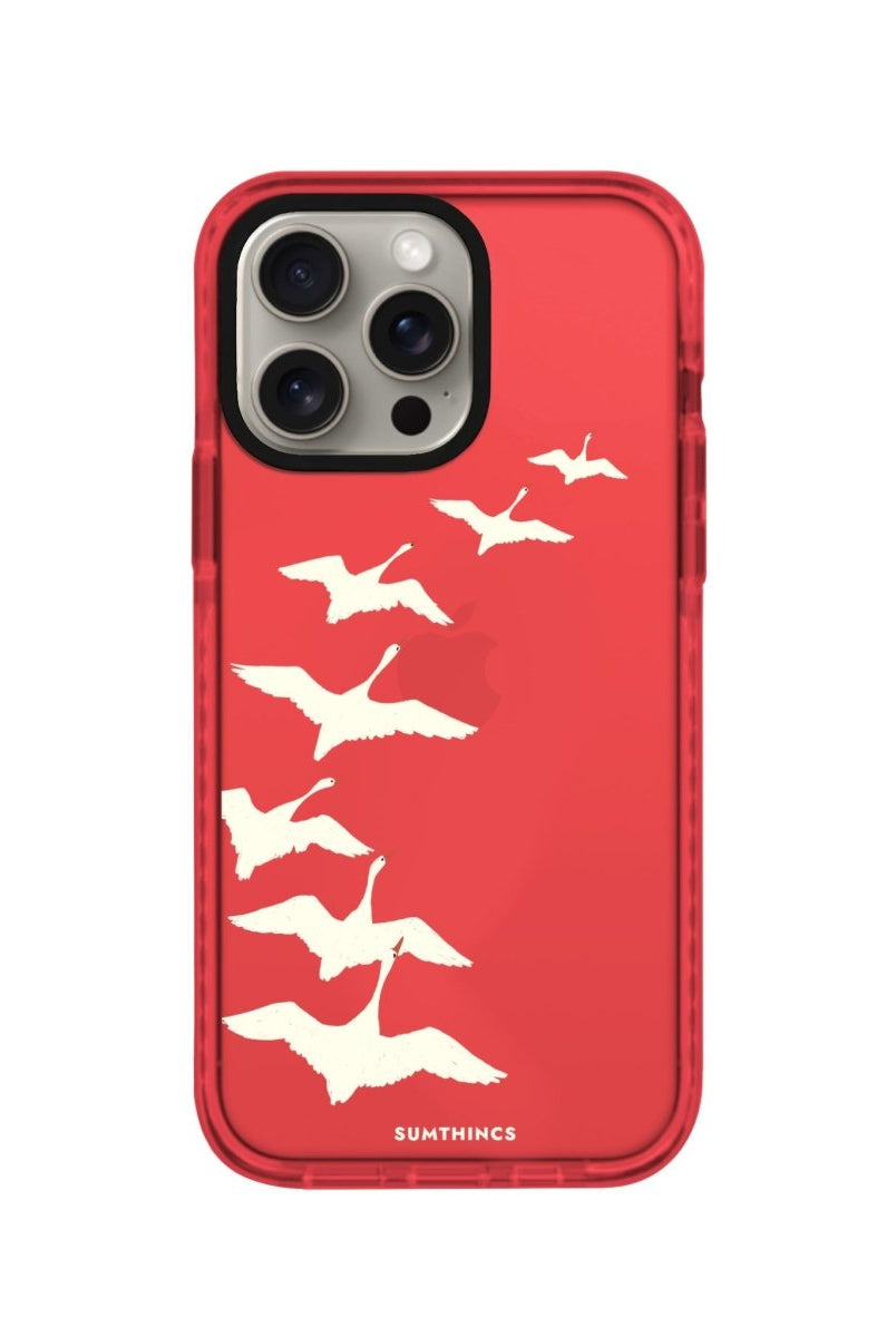 iPhone XR Journey Procase Şeffaf Telefon Kılıfı Kırmızı - SUMTHINCS