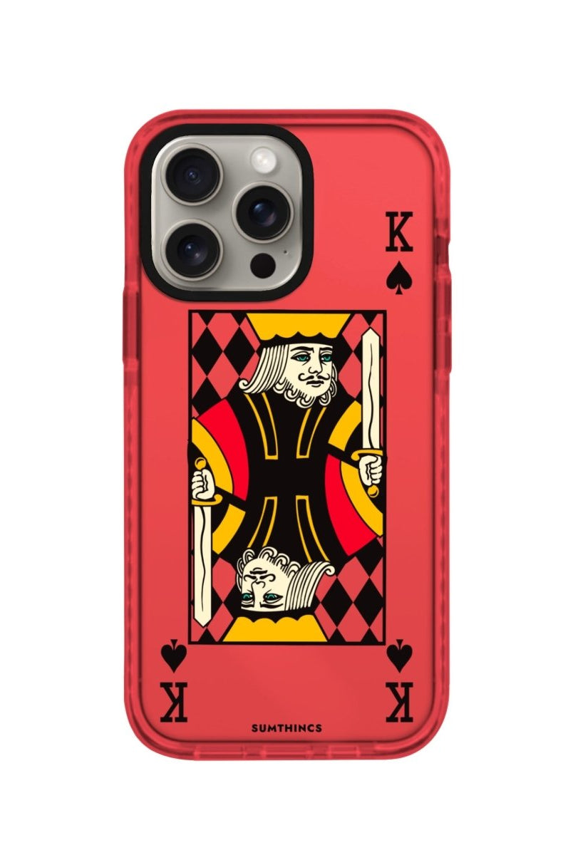 iPhone XR King Procase Şeffaf Telefon Kılıfı Kırmızı - SUMTHINCS