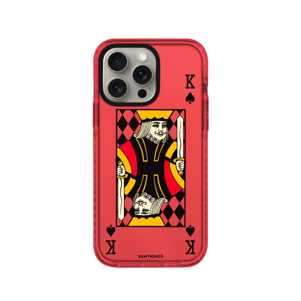 iPhone XR King Procase Şeffaf Telefon Kılıfı Kırmızı - SUMTHINCS