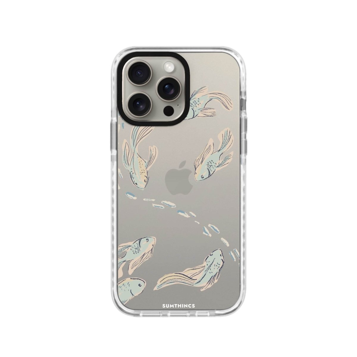 iPhone XR Koi Fish Procase Şeffaf Telefon Kılıfı Beyaz Şeffaf - SUMTHINCS
