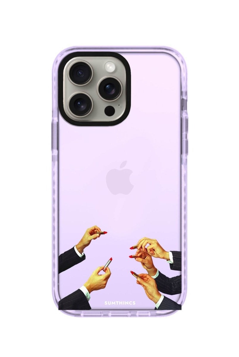 iPhone XR Lipstick Procase Şeffaf Telefon Kılıfı Siyah Şeffaf - SUMTHINCS