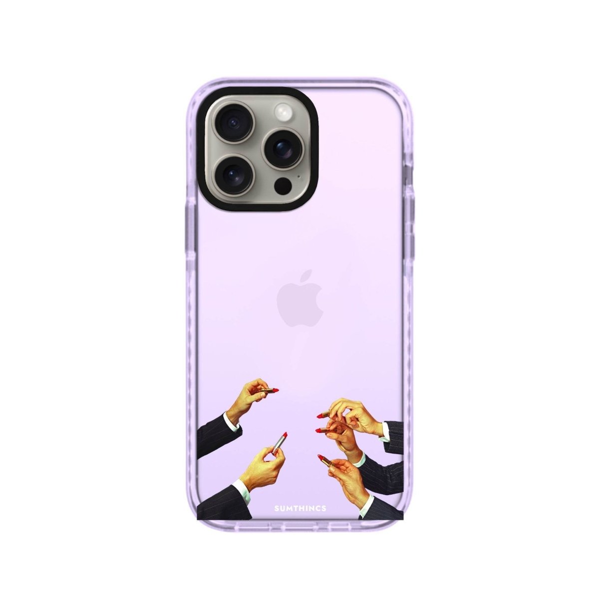 iPhone XR Lipstick Procase Şeffaf Telefon Kılıfı Siyah Şeffaf - SUMTHINCS