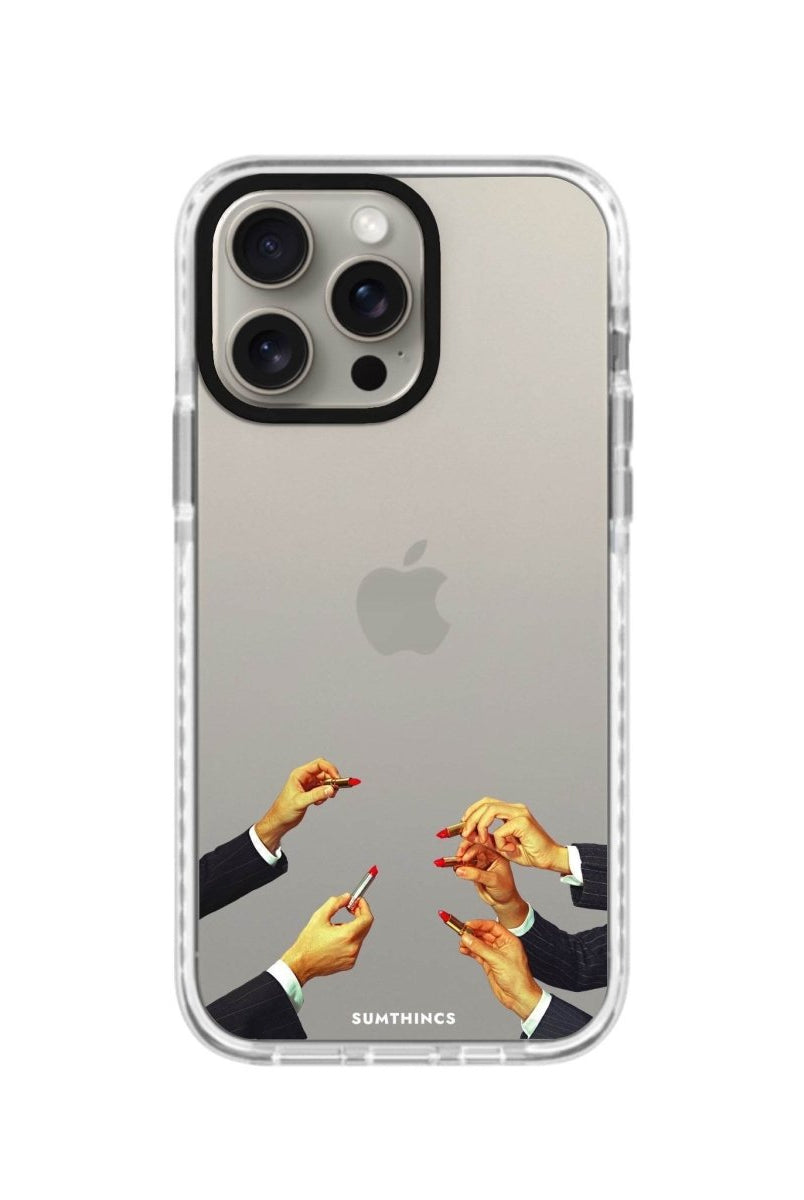 iPhone XR Lipstick Procase Şeffaf Telefon Kılıfı Beyaz Şeffaf - SUMTHINCS