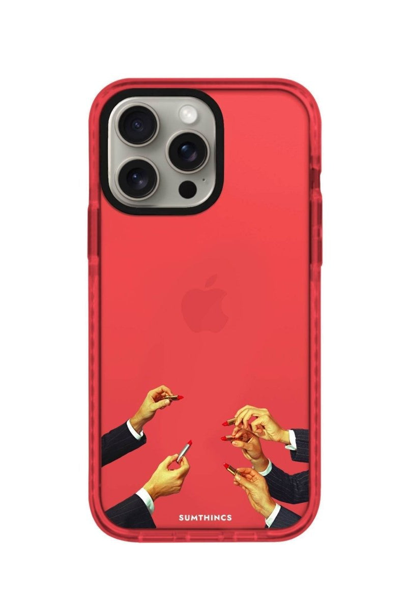 iPhone XR Lipstick Procase Şeffaf Telefon Kılıfı Siyah Şeffaf - SUMTHINCS