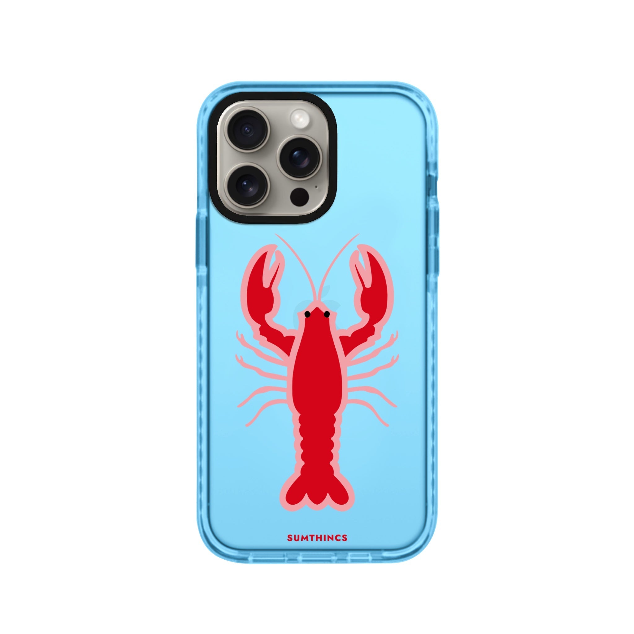 iPhone XR Lobster Procase Şeffaf Telefon Kılıfı Mavi - SUMTHINCS