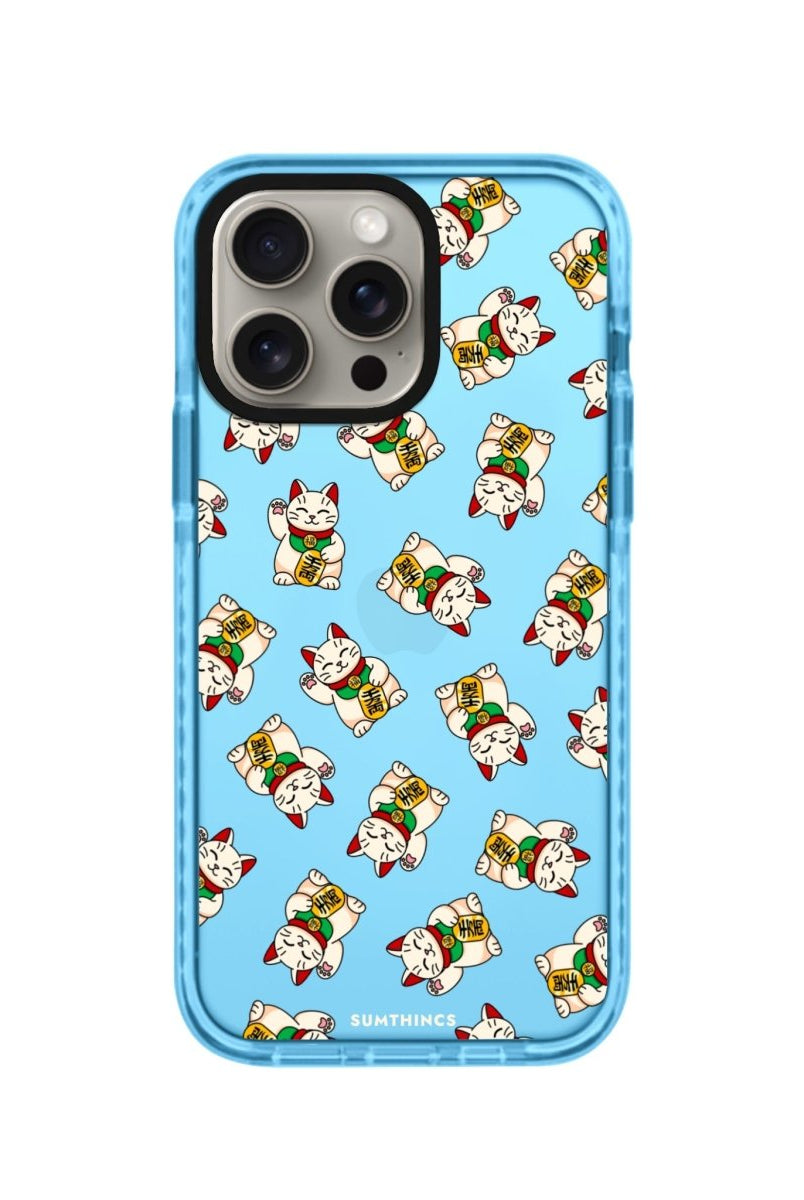 iPhone XR Maneki Neko Procase Şeffaf Telefon Kılıfı Mavi - SUMTHINCS