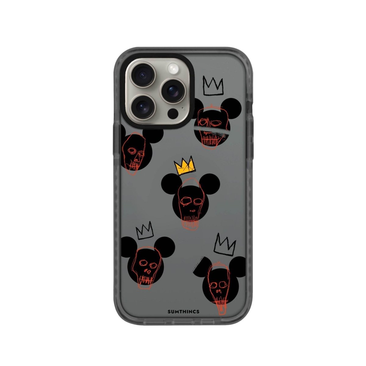 iPhone XR Mickeys Midnight Procase Şeffaf Telefon Kılıfı Antrasit - SUMTHINCS