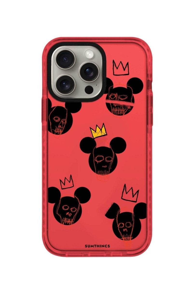 iPhone XR Mickeys Midnight Procase Şeffaf Telefon Kılıfı Kırmızı - SUMTHINCS