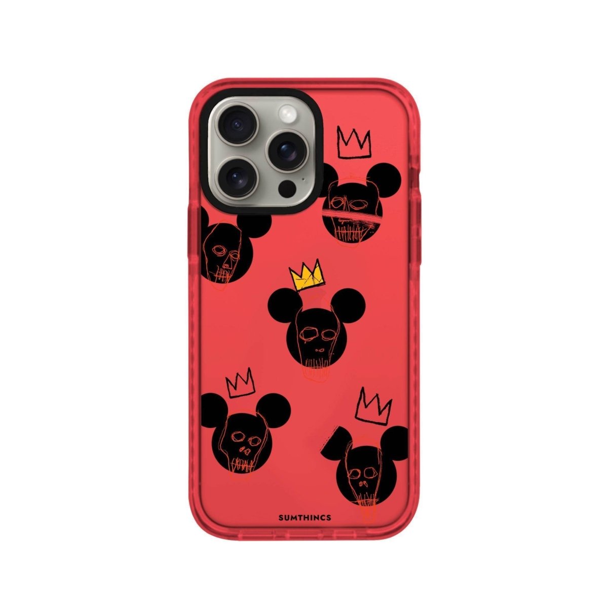 iPhone XR Mickeys Midnight Procase Şeffaf Telefon Kılıfı Kırmızı - SUMTHINCS