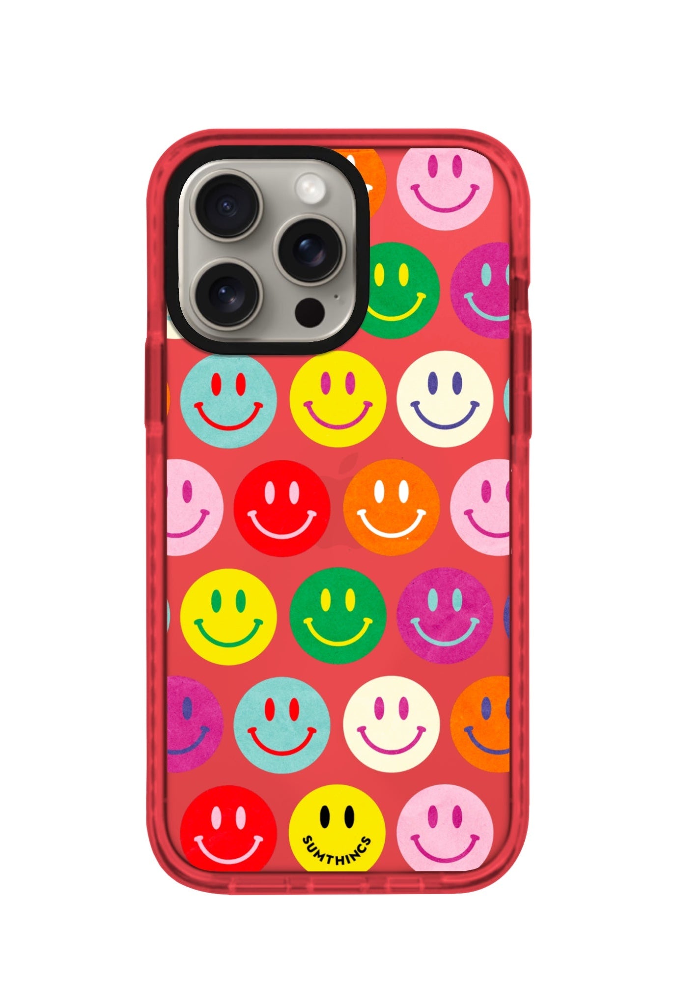 iPhone XR Miles of Smiles Procase Şeffaf Telefon Kılıfı Kırmızı - SUMTHINCS