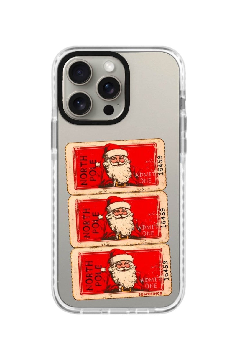 iPhone XR Northpole Ticket Procase Şeffaf Telefon Kılıfı Beyaz Şeffaf - SUMTHINCS