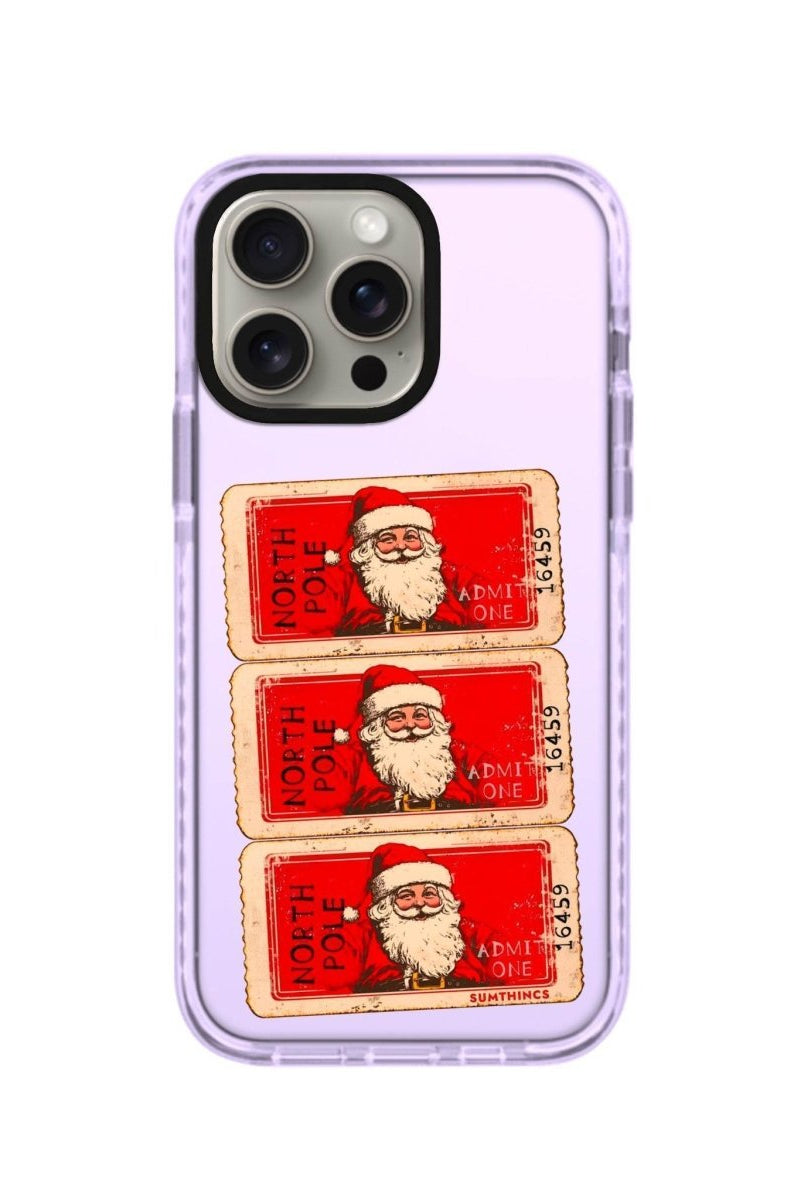 iPhone XR Northpole Ticket Procase Şeffaf Telefon Kılıfı Lila - SUMTHINCS