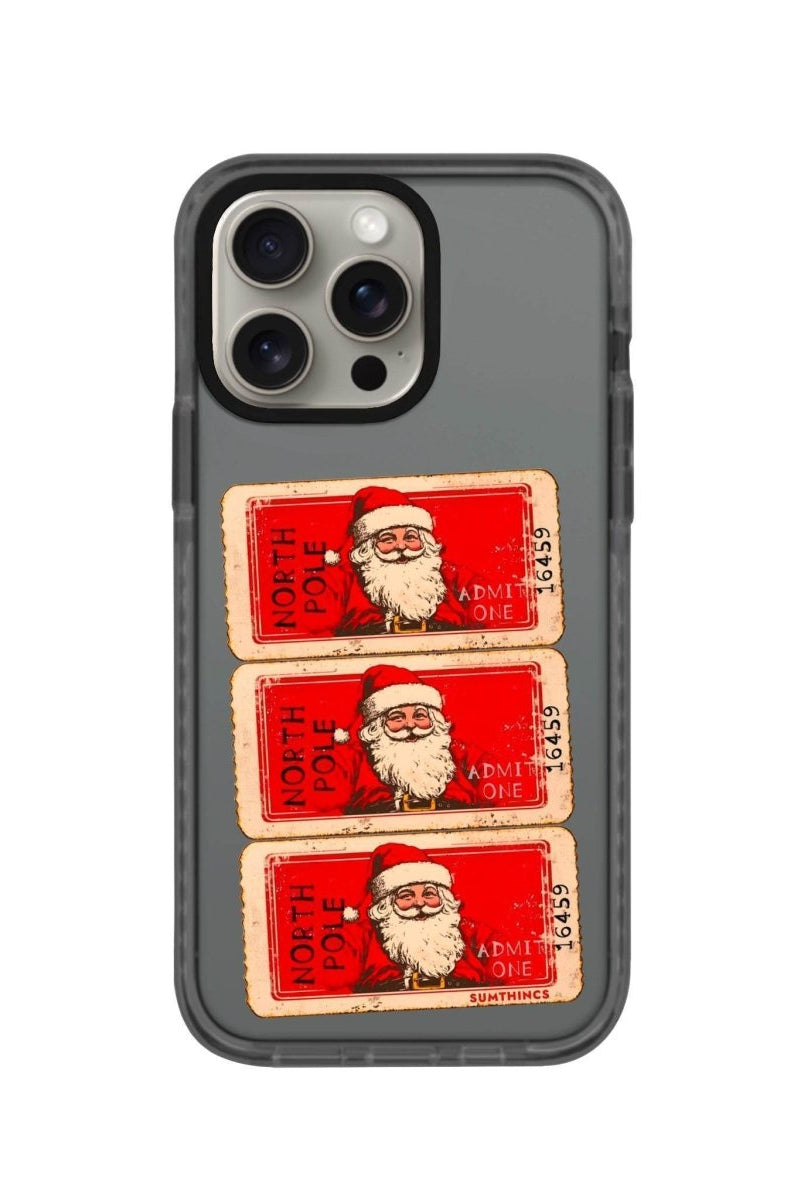 iPhone XR Northpole Ticket Procase Şeffaf Telefon Kılıfı Antrasit - SUMTHINCS