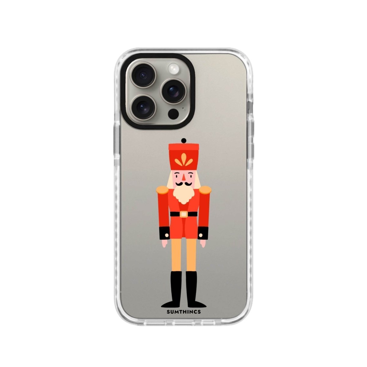 iPhone XR Nutcracker Procase Şeffaf Telefon Kılıfı Beyaz Şeffaf - SUMTHINCS