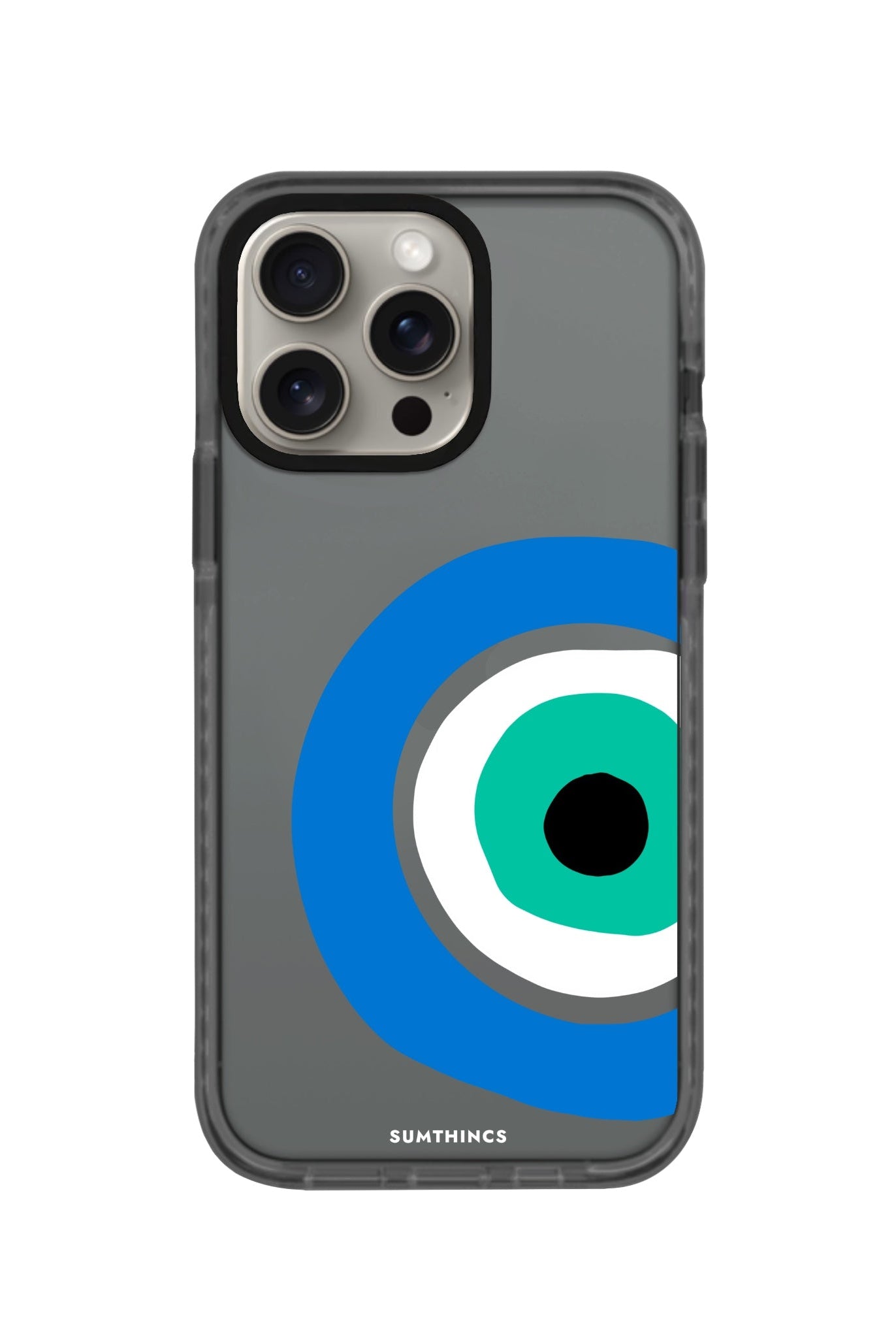 iPhone XR Ocean Eye Procase Şeffaf Telefon Kılıfı Antrasit - SUMTHINCS