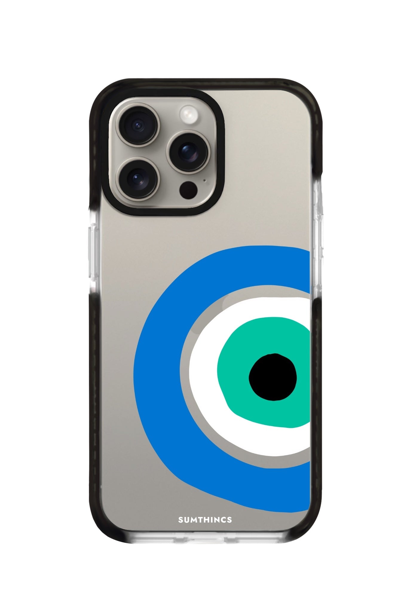 iPhone XR Ocean Eye Procase Şeffaf Telefon Kılıfı Siyah Şeffaf - SUMTHINCS