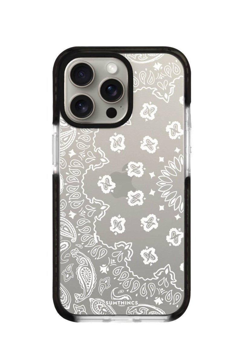 iPhone XR Paisley Procase Şeffaf Telefon Kılıfı Siyah Şeffaf - SUMTHINCS