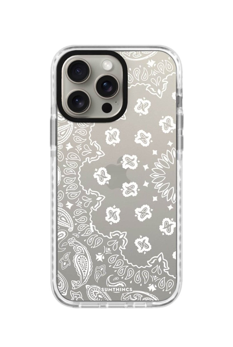 iPhone XR Paisley Procase Şeffaf Telefon Kılıfı Beyaz Şeffaf - SUMTHINCS