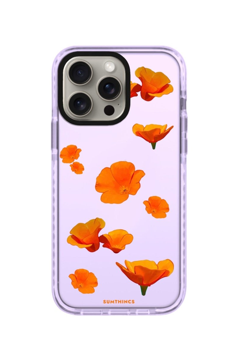 iPhone XR Poppies Procase Şeffaf Telefon Kılıfı Lila - SUMTHINCS