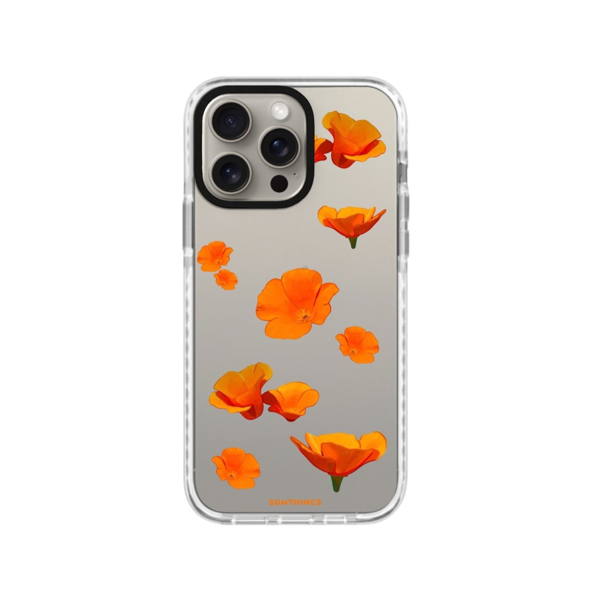 iPhone XR Poppies Procase Şeffaf Telefon Kılıfı Beyaz Şeffaf - SUMTHINCS