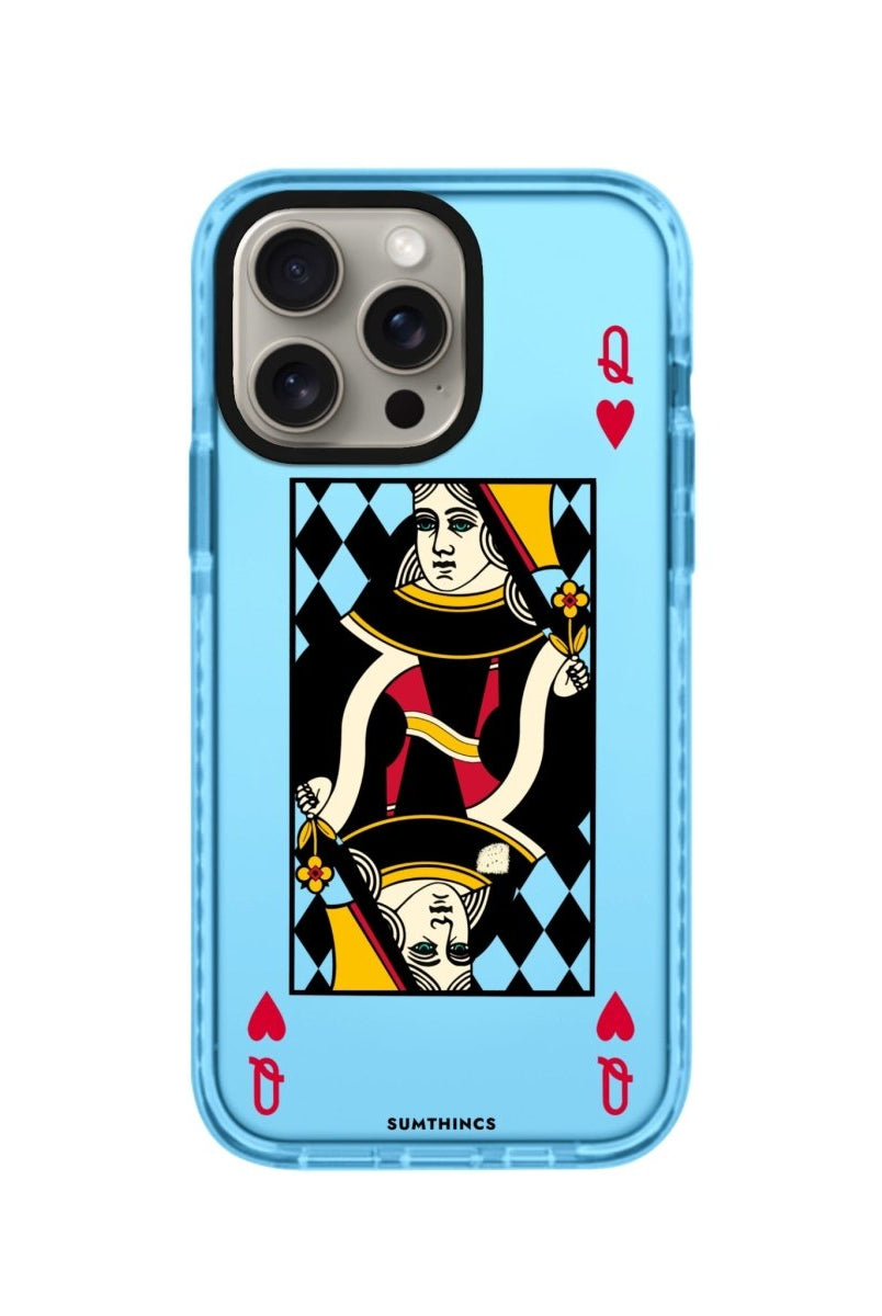iPhone XR Queen Procase Şeffaf Telefon Kılıfı Mavi - SUMTHINCS