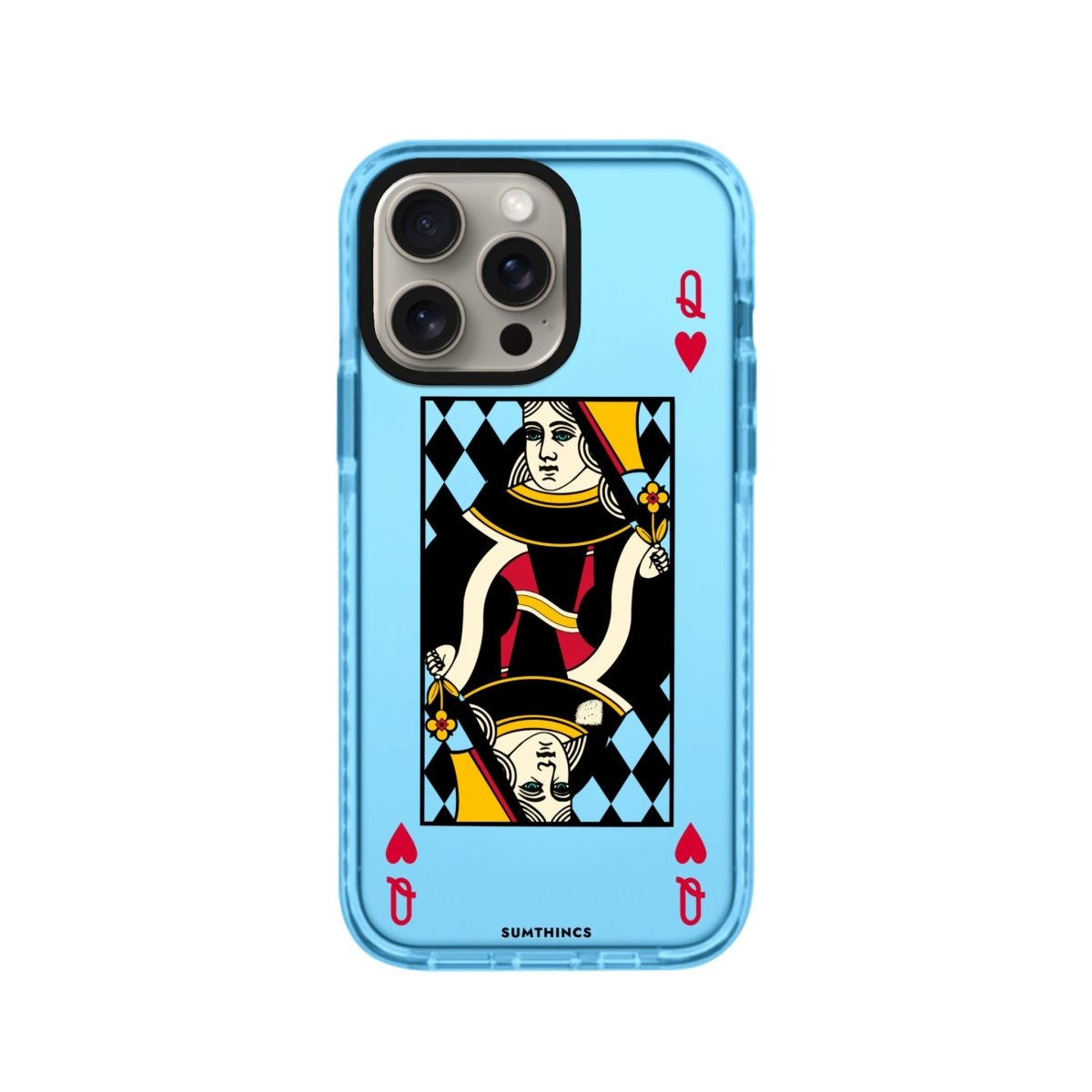 iPhone XR Queen Procase Şeffaf Telefon Kılıfı Mavi - SUMTHINCS