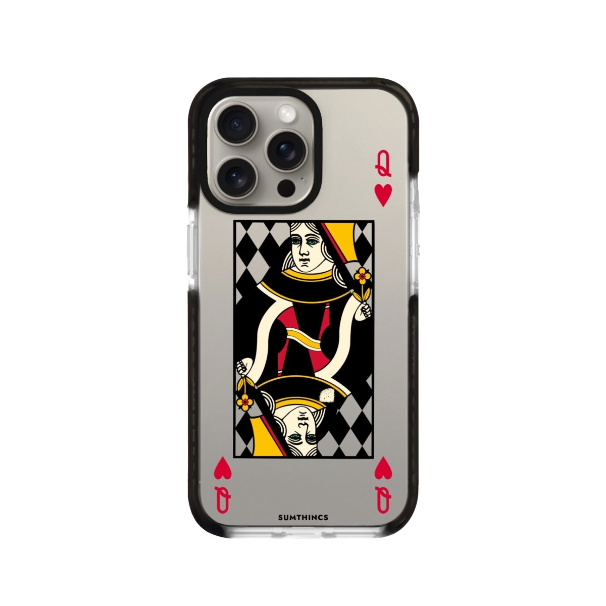 iPhone XR Queen Procase Şeffaf Telefon Kılıfı Siyah Şeffaf - SUMTHINCS