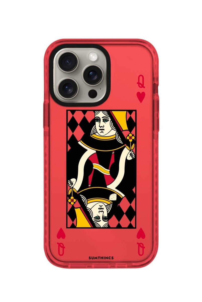 iPhone XR Queen Procase Şeffaf Telefon Kılıfı Kırmızı - SUMTHINCS