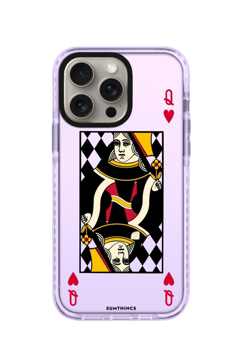 iPhone XR Queen Procase Şeffaf Telefon Kılıfı Lila - SUMTHINCS