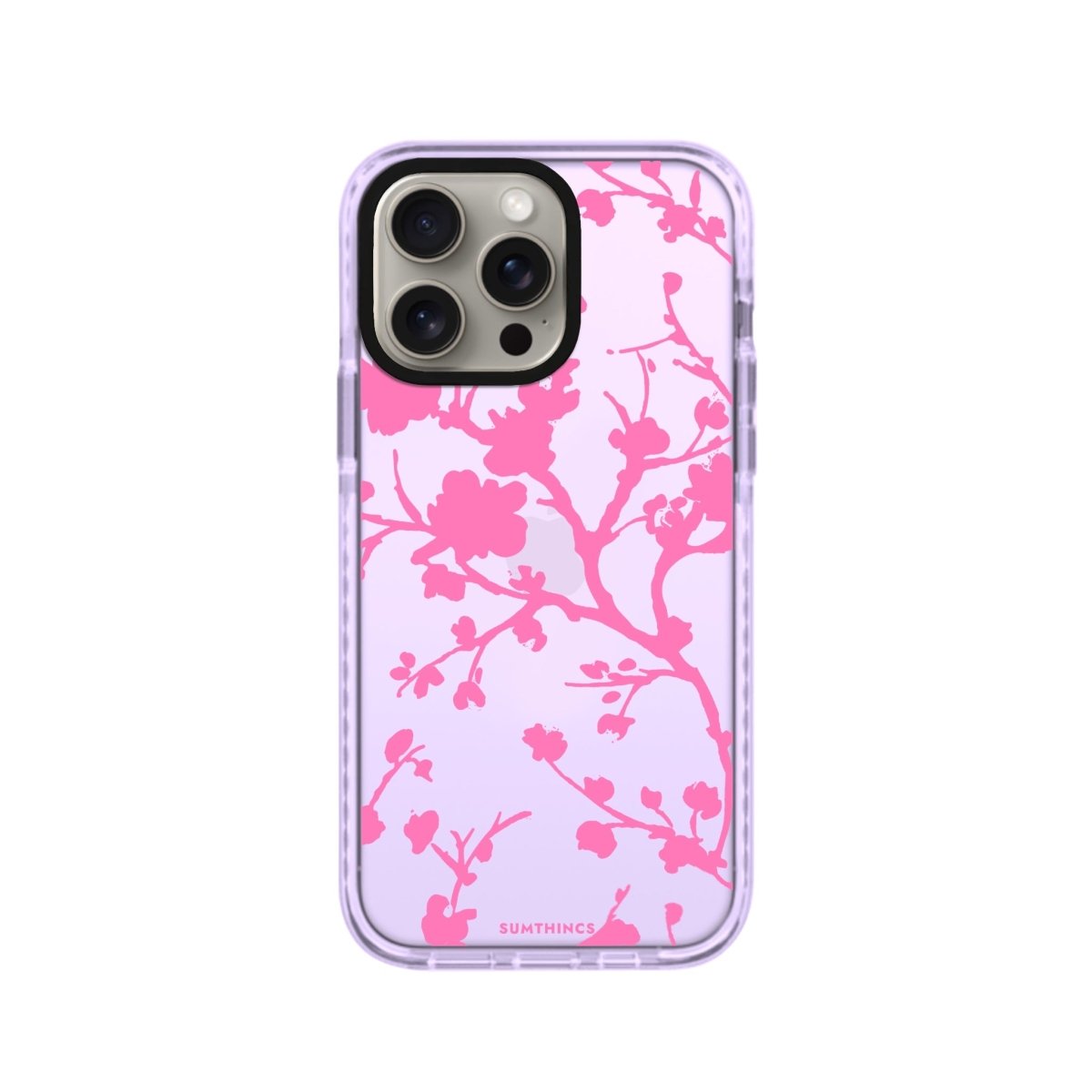 iPhone XR Sakura Procase Şeffaf Telefon Kılıfı Lila - SUMTHINCS