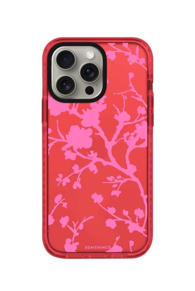 iPhone XR Sakura Procase Şeffaf Telefon Kılıfı Kırmızı - SUMTHINCS
