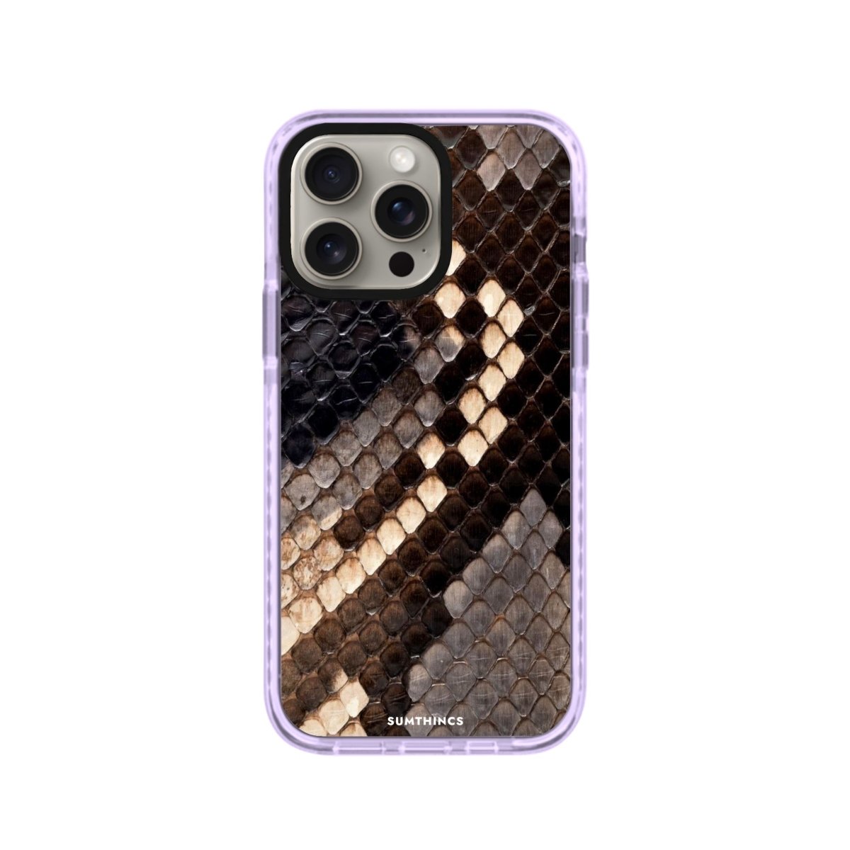 iPhone XR Serpent Procase Şeffaf Telefon Kılıfı Lila - SUMTHINCS