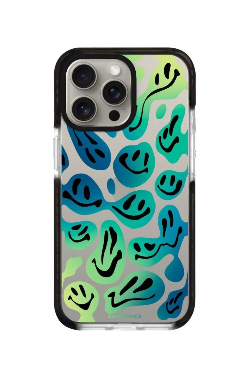 iPhone XR Smiley Procase Şeffaf Telefon Kılıfı Siyah Şeffaf - SUMTHINCS