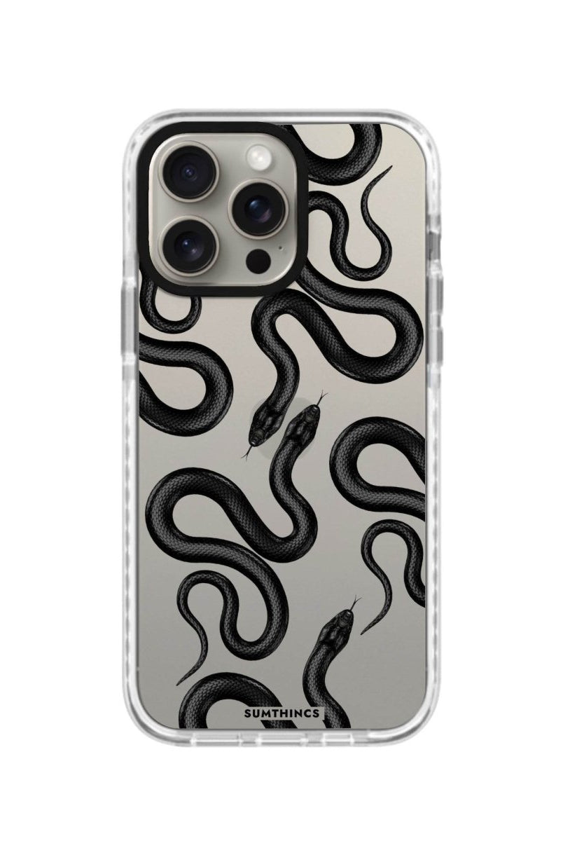 iPhone XR Snakes Procase Şeffaf Telefon Kılıfı Beyaz Şeffaf - SUMTHINCS