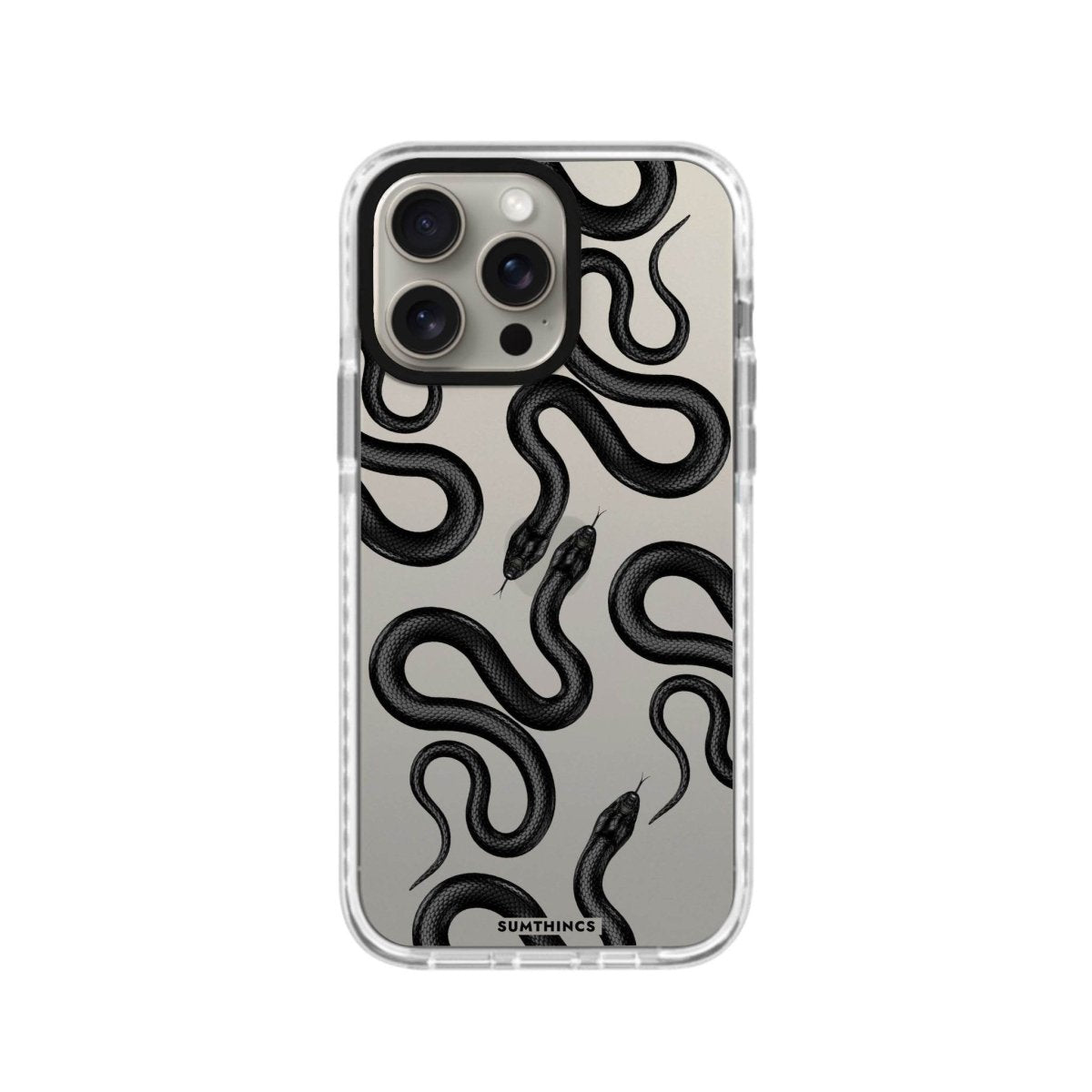 iPhone XR Snakes Procase Şeffaf Telefon Kılıfı Beyaz Şeffaf - SUMTHINCS